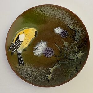 Norman Brumm Copper Enamel 6 inch Plate.